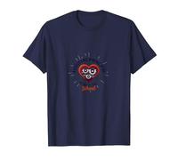 Assistente Principale: Cuore della Scuola Maglietta, Uomo, Navy, L