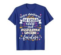 Assistente Sociale Favolosa Idee Divertente Donna Laurea Maglietta, Uomo, Blu Reale, L