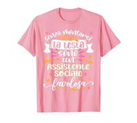 Assistente Sociale Favolosa Idee Divertente Donna Laurea Maglietta, Uomo, Rosa, L