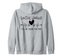 Assistente Sociale I'll Be There for You/Lavoro Sociale MSW Grad Felpa con Cappuccio