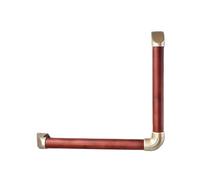 Assistenza For Il Montaggio A Parete Della Vasca Da Bagno Corrimano A Forma Di L, Maniglia For Vasca Da Bagno In Legno Massello, Installazione Di Foratura,(Color3,70x70cm)