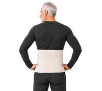Assistica Fascia Termica per Schiena e Reni, con Lana Merino, Angora e Cotone, Cintura Elastica Scaldareni per Donna e Uomo, Scaldaschiena Termico per Zona Lombare (Large)