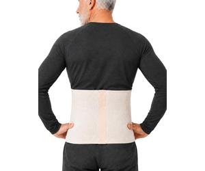 Assistica Fascia Termica per Schiena e Reni, con Lana Merino, Angora e Cotone, Cintura Elastica Scaldareni per Donna e Uomo, Scaldaschiena Termico per Zona Lombare (Medium)