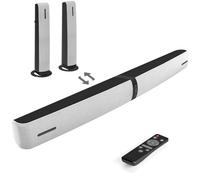 Assistrust Soundbar per Smart TV, Soundbar da 90 W con Bluetooth/ARC/ottico/AUX Connect, aumento automatico del volume, 3 modalità equalizzatore, soundbar 2 in 1 staccabile per TV per TV/PC/gioco