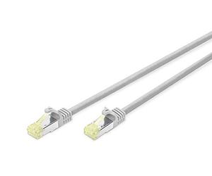 Assmann Digitus Cat 6A S/Ftp Cavo Patch Cu, Lszh, Component Level Awg 26, Lunghezza 2 M, Colore Grigio, 2 m - 1 Pezzi, Cat 6A - S/FTP - LSZH - Component Level