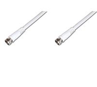 ASSMANN Electronic AK-SAT-010-S cavo coassiale 10 m F Bianco