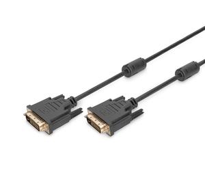 Assmann Monitor Connection Cable DVI 5 Meter Dual Link 2 Ferrite Core Bulk 24+1