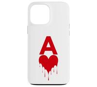 Asso di Cuori che Cola Simbolo d’Amore e Dramma Custodia per iPhone 13 Pro Max