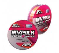 ASSO - Filo da pesca “Invisilk”, bobina da 3.000 m, Rosa, 12/100