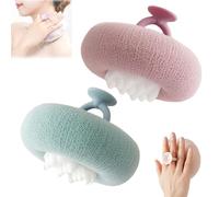 Associating Super Soft Sunflower Suction Cup Bath Ball, 2-in-1 Sunflower Bath Ball, with Suction Cup Shower Sponges(F)
