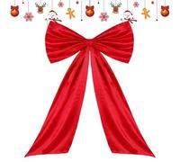 Associazioni di Natale - 25.59x41.34 pollici Cravatta a nastro Xmass, fiocco di Natale con streamer lunghi, cravatta per ghirlande per porte | Per le scale a parete con sfondo per il contesto dei sogg