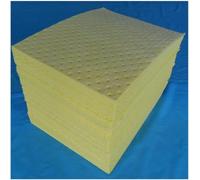 Assorbe L'olio Universale Assorbe I Reagenti Chimici Dell'acqua Dell'olio Utilizzati Nei Bacini Marittimi, Nei Laboratori Aeronautici, Nei Macchinari Industriali, Yellow Thickness 2mm, ?0.4*0.5m 50PCS