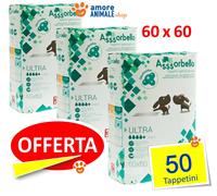 Ferribiella Assorbello Ultra (60x60) Tappetini Igienici Assorbenti - Ferribiella Assorbello Ultra (60x60) Tappetini Igienici Assorbenti - Confezione Da 50 Tappetini - CONFEZIONE RISPARMIO