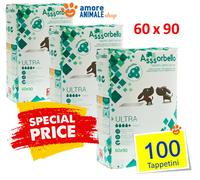50 Tappetini Assorbenti 60x60 Per Cani Traverse Traversine Viaggio Pannolini