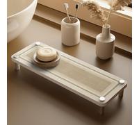 Assorbente Acqua Vassoio lavandino in Pietra, Asciutto istantaneo diatomaceo Caddy asciugatrice Rapida Vassoio del contatore per Cucina e Bagno,G,10 * 36cm