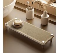 Assorbente Acqua Vassoio lavandino in Pietra, Asciutto istantaneo diatomaceo Caddy asciugatrice Rapida Vassoio del contatore per Cucina e Bagno,J,20 * 30cm