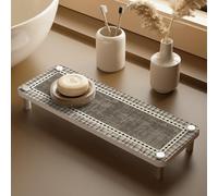 Assorbente Acqua Vassoio lavandino in Pietra, Asciutto istantaneo diatomaceo Caddy asciugatrice Rapida Vassoio del contatore per Cucina e Bagno,K,34 * 45cm