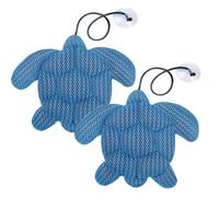 Assorbente di schiuma per vasca idromassaggio, 2 pezzi, a forma di tartaruga, palline di schiuma, accessori per vasca idromassaggio, riutilizzabili, adatti per vasche da bagno, piscine, vasche