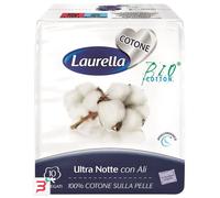 ASSORBENTE LAURELLA PER DONNA IN COTONE ULTRA ALI NOTTE 10 PEZZI