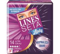 ASSORBENTE LINES SETA ULTRA LADY CON ALI 14 PEZZI