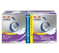 Assorbenti LINES È LUNGO con ali x20 pezzi per ciclo mestruale | l'unico assorbente con struttura in Lactifless, il LINES più assorbente e flessibile della gamma Lines, con Odor Protection