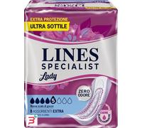 ASSORBENTI PER INCONTINENZA LINES SPECIALIST LADY 8 EXTRA 8 PEZZI