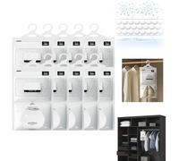 Assorbi Umidità Armadio 10 Packx100g,Sacchetti Assorbi Umidità da Appendere Assorbono,Sacchetti deumidificanti per armadi,Armadio Antimuffa Antiumidita Casa,Sacchetto Essiccante per Cucina Bagno Auto