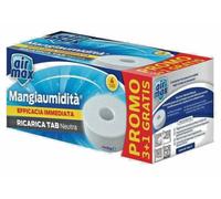 Air Max Ricarica Tab Mangiumidità, Fragranza Neutra, 4 x 450 gr