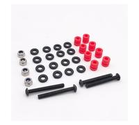 Assorbimento Column - Standoff anti-vibrazione per F4 F7 F405 Flight Controller, Rubber Damping Isolation Mounts for RC FPV Drone Stack, Vibration Reduction Fixing Screws for Flying Tower (M3 x 25 Red