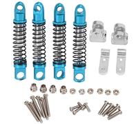 Assorbitore di ammortizzatore in metallo Set di ammortizzatori posteriori in lega anteriore in lega di alluminio per WPL D12 1/10 Autori di auto RC 4pcs (Blu)