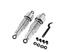 Assorbitori posteriori regolabili 1 coppia da 10,5 "267 mm Sospensione motociclistica Cromo a molla Compatibile con varie bici da tournée(Chrome)