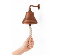 Assorted Collections Accessori per bar per home pub Campanello a mano - Campanello da bar montato a parete Decorazioni nautiche in rame unico con suoni forti e nitidi Ideale per Natale (4 Inch)