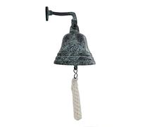 Assorted Collections Accessori da bar per casa e pub - Campanello da bar a parete decorazioni nautiche - Campana verde unica con suoni forti e nitidi, ideale per Natale, ricevimenti, pub da 12,7 cm