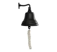 Assorted Collections Accessori da bar per la casa, il pub - Campana da bar da parete - Campana nera unica con suoni forti netti - ideale per Natale, ricevimento, pub (12,7 cm)