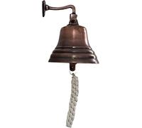 Assorted Collections Accessori per bar per home pub Campanello a mano - Campanello da bar montato a parete Decorazioni nautiche in rame unico con suoni forti e nitidi Ideale per Natale (4 Inch)