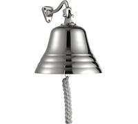 ACL Accessori per bar, casa, pub Campanello a mano - Campanello da bar montato a parete Decorazioni nautiche - Campanello in argento unico con suoni forti e nitidi - 6 pollici