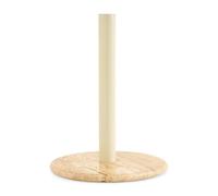 Assorted Collections Portarotolo da cucina, porta asciugamani da cucina, autoportante, con base in marmo, per rotoli da cucina standard, organizer classico alla moda (avorio)