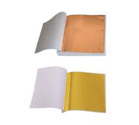 Assorted Color Imitation Gold Leaf Sheet Foil Paper 200Sheets for Artwork