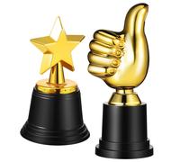 Assorted Color Mini Thumbs Up Trophy Cups for Celebration Awards