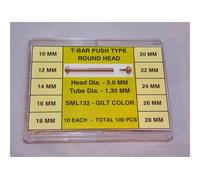 Assortimento 100 PERNI DORATI VAN CLEEF 10 a 28 mm ø 1,30 mm OROLOGI watch parts