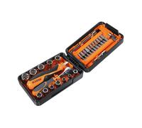 ASSORTIMENTO 11 CHIAVI A BUSSOLA 1/4" ESAGONALI + 21 INSERTI + 7 ACCESSORI BETA