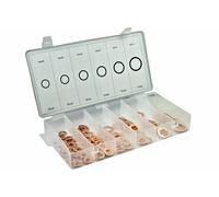 ASSORTIMENTO 110 RONDELLE / GUARNIZIONI IN RAME MISURE DA M6 A M16