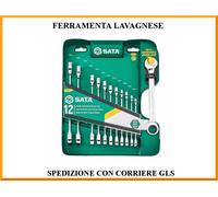 Assortimento 12 chiavi a ripresa rapida e cricchetto SATA ST09066-02