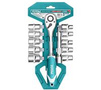 Assortimento 12 pezzi bussole 1/2 e accessori TOTAL by INECO