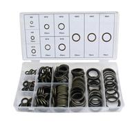 ASSORTIMENTO 150 RONDELLE METALLO GOMMATO TAPPI OLIO MOTORE