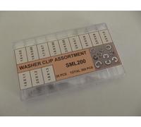 assortimento 360 rondelle 30 pz x 12 misure ACCIAIO orologi washer clip watch