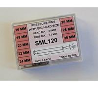 assortimento 80 perni a pressione da 16 a 30 mm pressure pins orologi ricambi