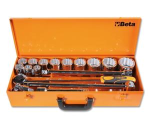 Assortimento Beta 928B/C12 Kit Di 12 Chiavi A Bussola Poligonali + 5 Accessori