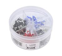 Assortimento BM00421: connettore antiurto isolato bianco, nero, rosso, blu, g...