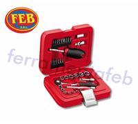 ASSORTIMENTO BUSSOLE ESAGONALI ED INSERTI PER AVVITATURA 34 PZ USAG 601 1/4 J34